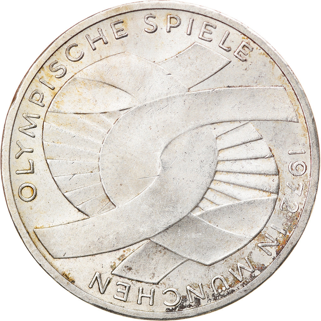 Moneta, GERMANIA - REPUBBLICA FEDERALE, 10 Mark, 1972, Hambourg, SPL-, Argento