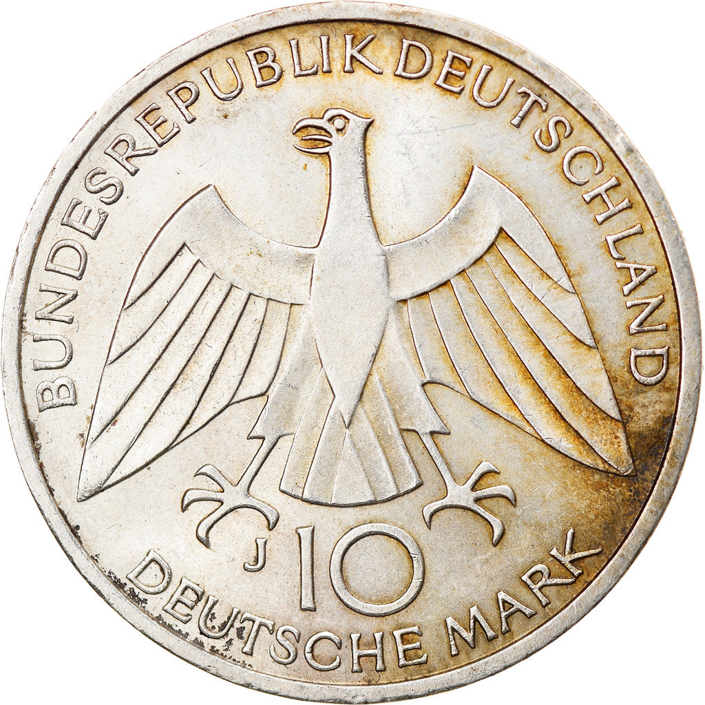 Moneta, GERMANIA - REPUBBLICA FEDERALE, 10 Mark, 1972, Hambourg, SPL-, Argento