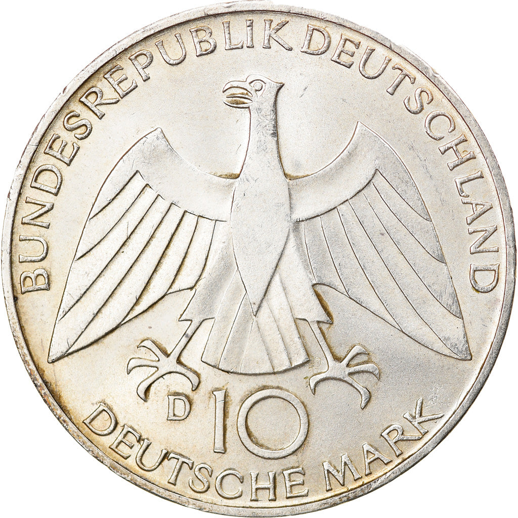 Monnaie, République fédérale allemande, 10 Mark, 1972, Munich, TTB+, Argent