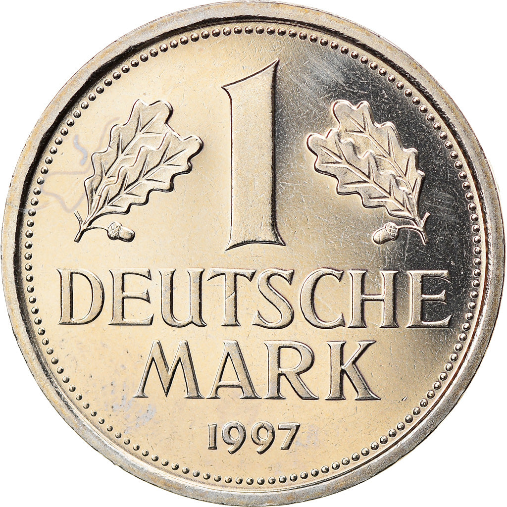 Coin, GERMANY - FEDERAL REPUBLIC, Mark, 1997, Stuttgart, MS(63), Copper-nickel