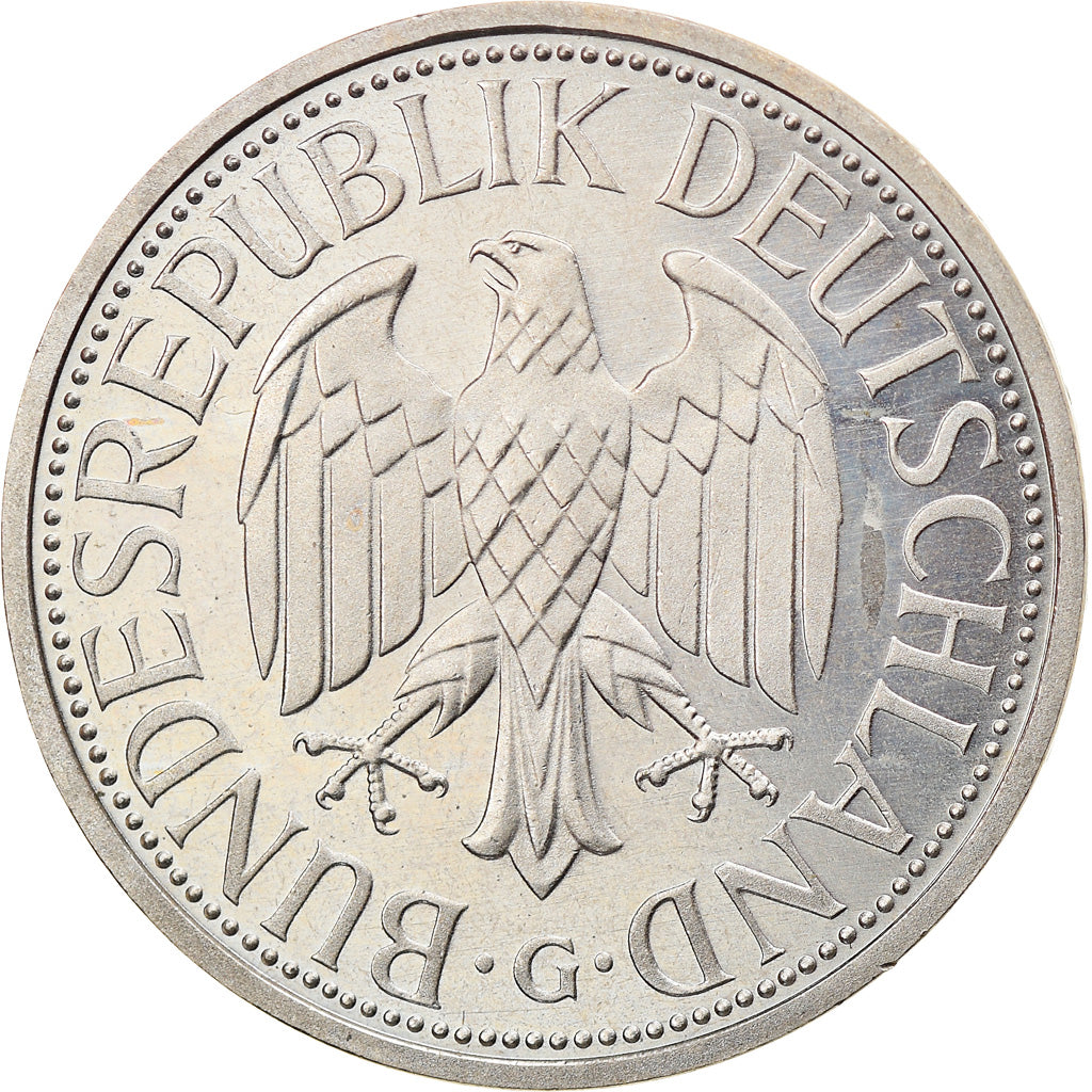 Coin, GERMANY - FEDERAL REPUBLIC, Mark, 1997, Karlsruhe, MS(63), Copper-nickel