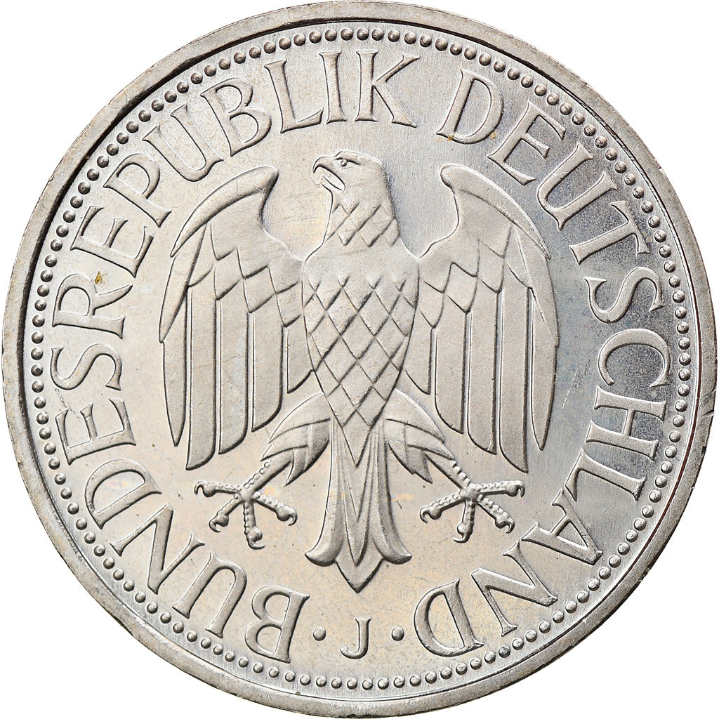 Coin, GERMANY - FEDERAL REPUBLIC, Mark, 1997, Hambourg, MS(63), Copper-nickel