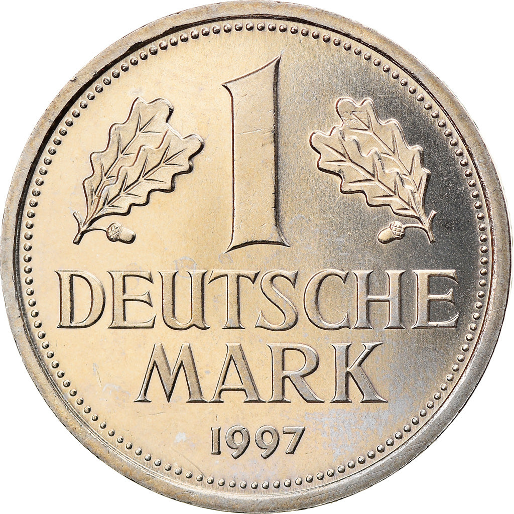 Coin, GERMANY - FEDERAL REPUBLIC, Mark, 1997, Hambourg, MS(63), Copper-nickel