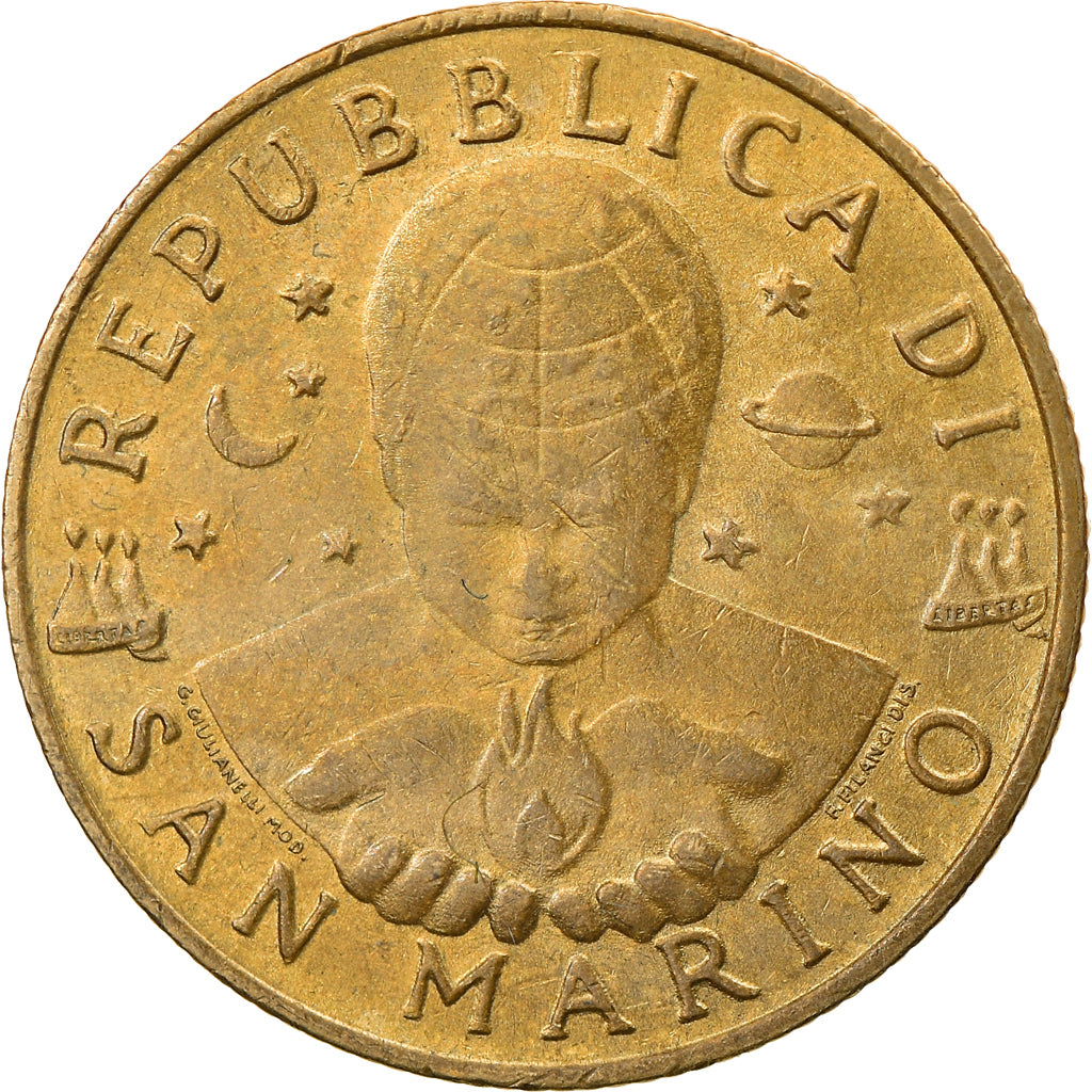 Moneta, San Marino, 200 Lire, 1997, BB, Alluminio-bronzo, KM:366