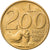 Munten, San Marino, 200 Lire, 1991, ZF+, Aluminum-Bronze, KM:268