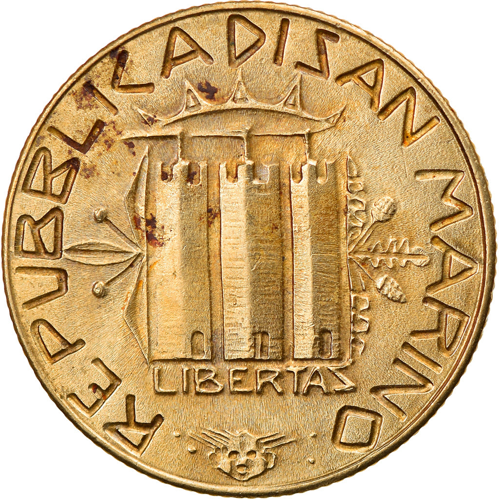 Münze, San Marino, 200 Lire, 1985, Rome, VZ, Aluminum-Bronze, KM:180