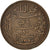Monnaie, Tunisie, Muhammad al-Nasir Bey, 10 Centimes, 1908, Paris, TTB, Bronze