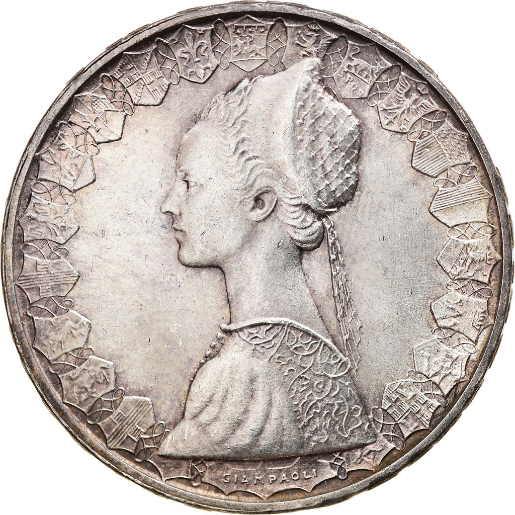 Coin, Italy, 500 Lire, 1966, Rome, EF(40-45), Silver, KM:98