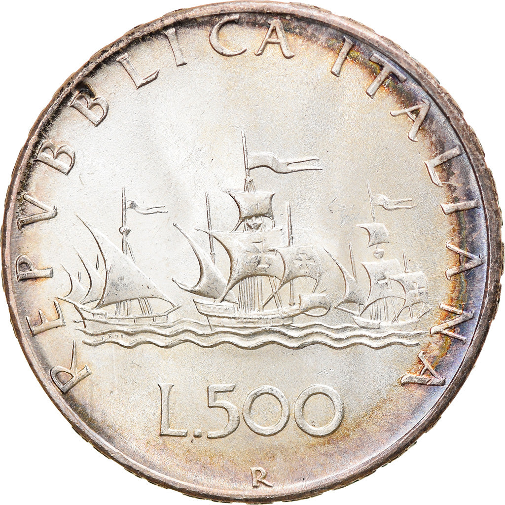 Coin, Italy, 500 Lire, 1966, Rome, VF(30-35), Silver, KM:98