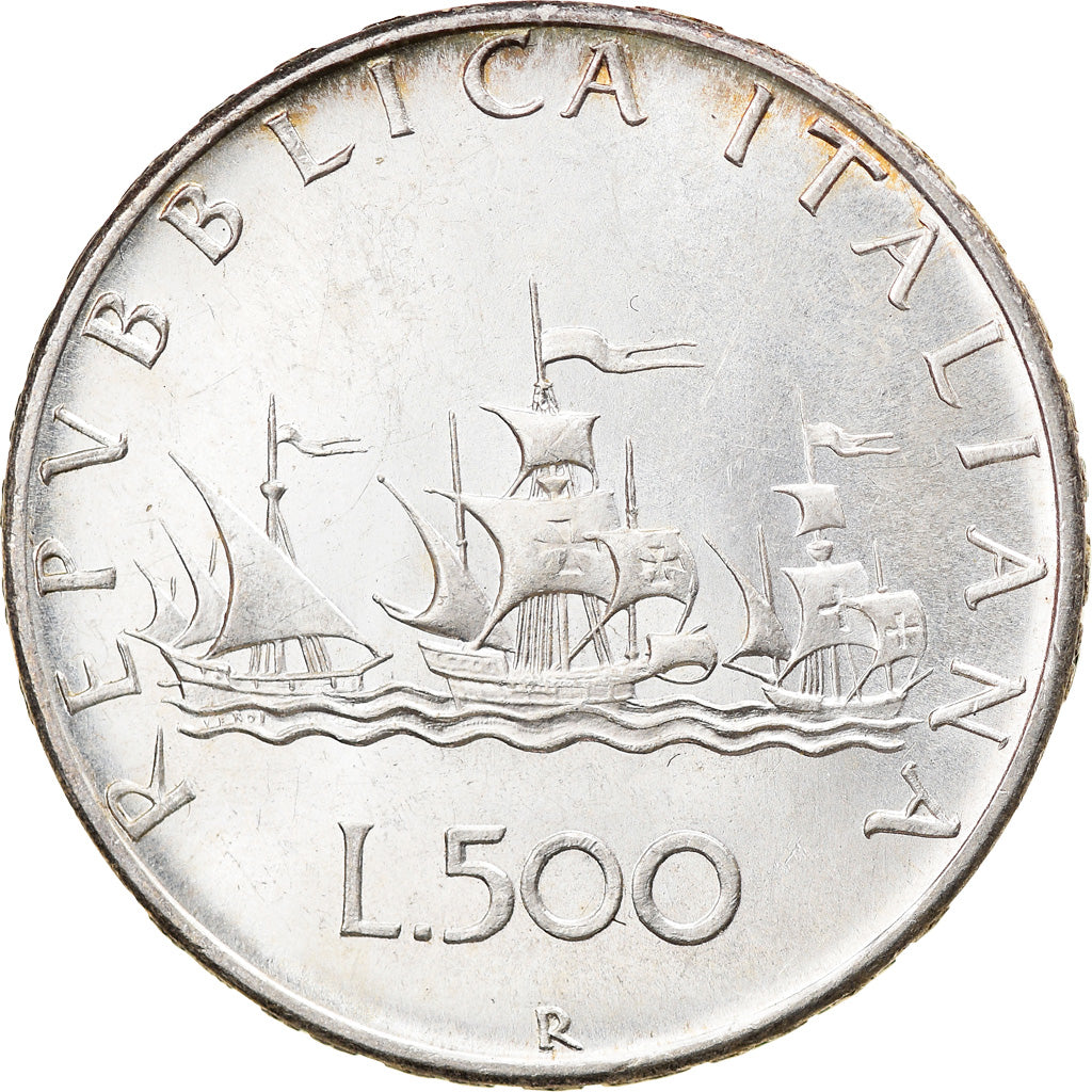 Coin, Italy, 500 Lire, 1966, Rome, VF(30-35), Silver, KM:98