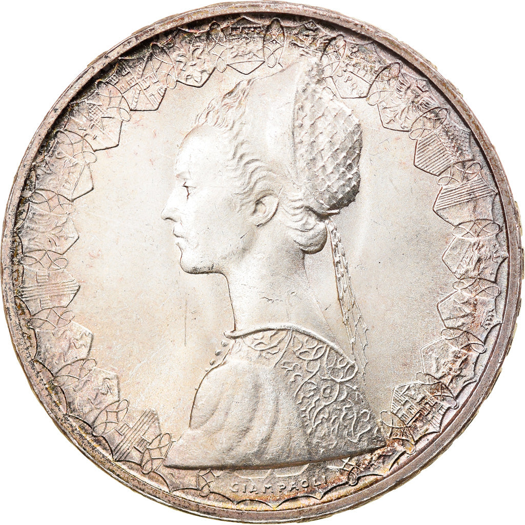 Coin, Italy, 500 Lire, 1967, Rome, AU(50-53), Silver, KM:98