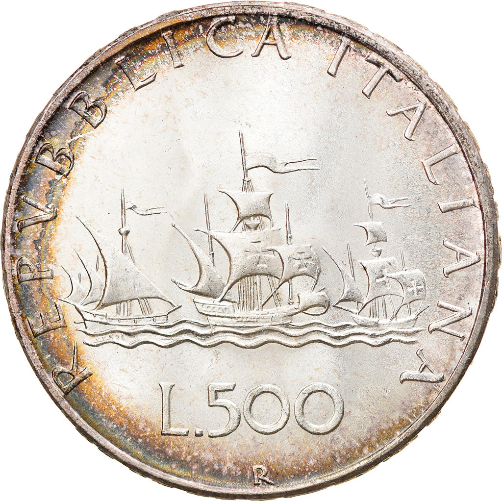 Coin, Italy, 500 Lire, 1967, Rome, AU(50-53), Silver, KM:98