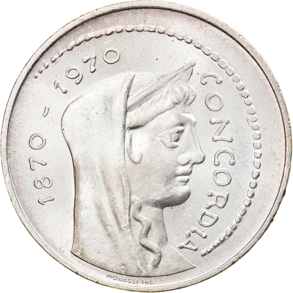 Coin, Italy, 1000 Lire, 1970, Rome, AU(50-53), Silver, KM:101