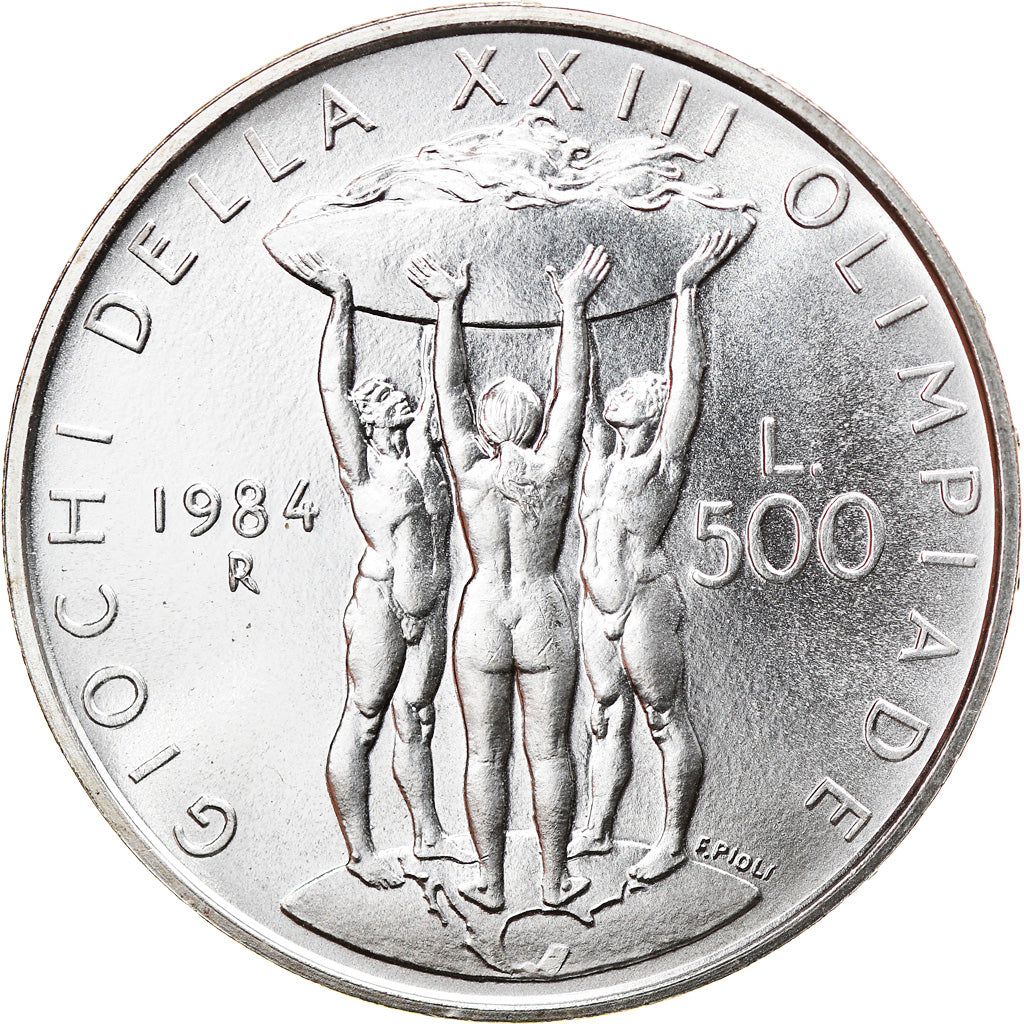 Coin, Italy, 500 Lire, 1984, Rome, MS(63), Silver, KM:114