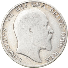 Coin, Great Britain, Edward VII, Shilling, 1902, VF(20-25), Silver, KM:800