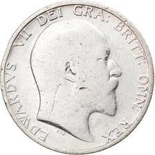 Coin, Great Britain, Edward VII, Shilling, 1906, VF(20-25), Silver, KM:800