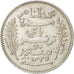 TUNISIA, 50 Centimes, 1917, Paris, KM #237, EF(40-45), Silver, Lecompte #166,...