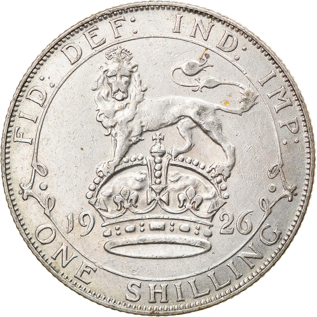 Coin, Great Britain, George V, Shilling, 1926, AU(50-53), Silver, KM:816a