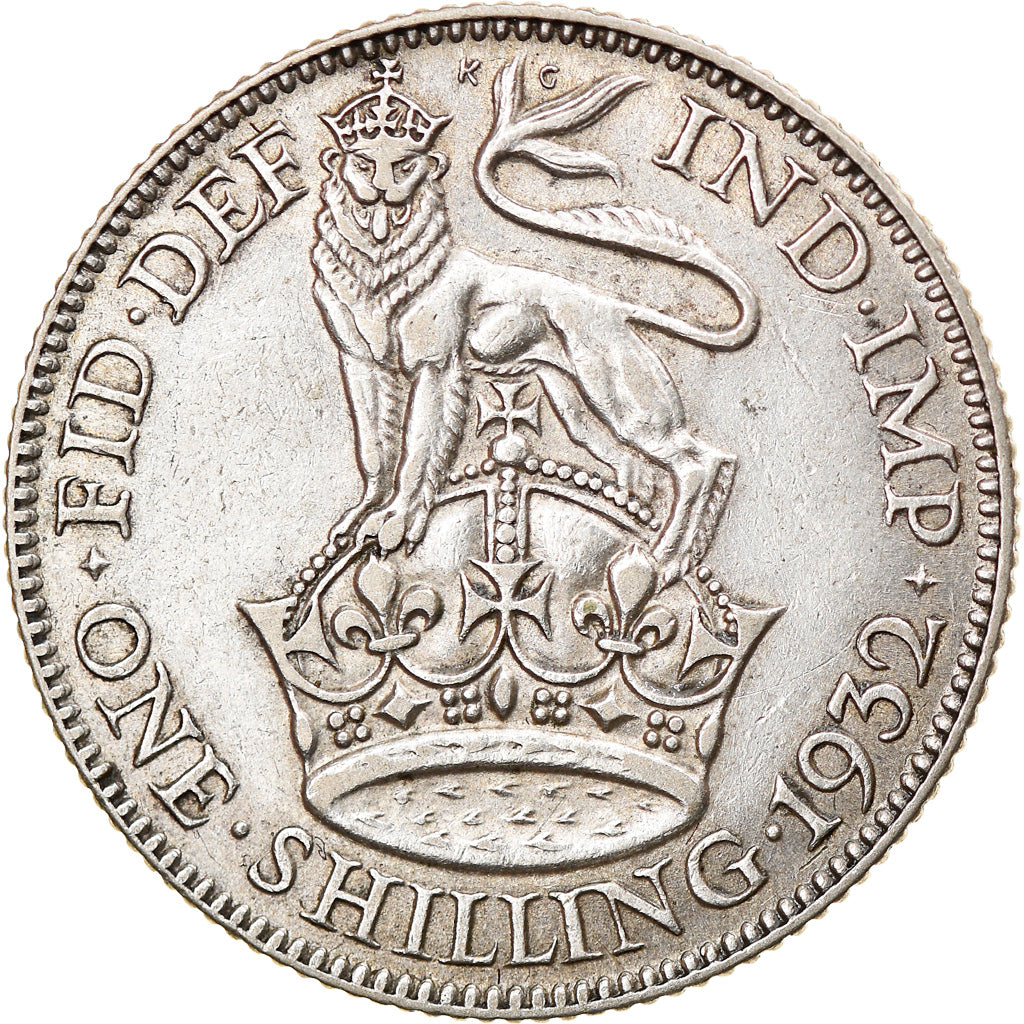 Coin, Great Britain, George V, Shilling, 1932, EF(40-45), Silver, KM:833