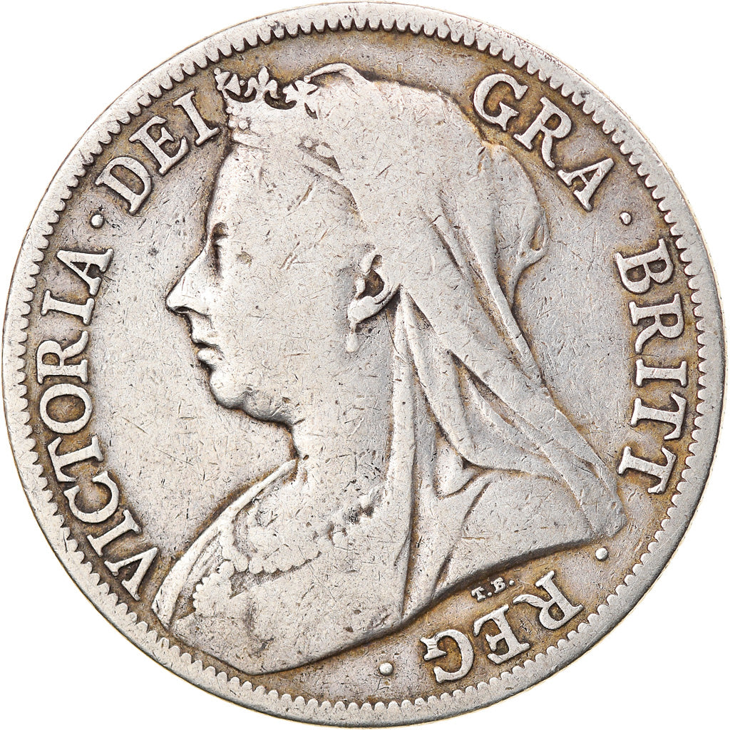 Coin, Great Britain, Victoria, 1/2 Crown, 1899, VF(20-25), Silver, KM:782