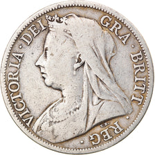 Coin, Great Britain, Victoria, 1/2 Crown, 1899, VF(20-25), Silver, KM:782