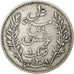 TUNISIA, Franc, 1891, Paris, KM #224, VF(20-25), Silver, Lecompte #189, 4.90