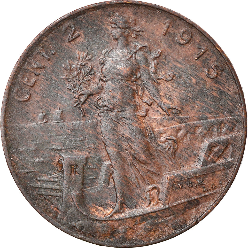 Coin, Italy, 2 Centesimi, 1915, Rome, EF(40-45), Cuivre, KM:41