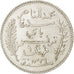 Tunisia, Muhammad al-Nasir Bey, Franc, 1908, Paris, BB+, Argento, KM:238, Lec...