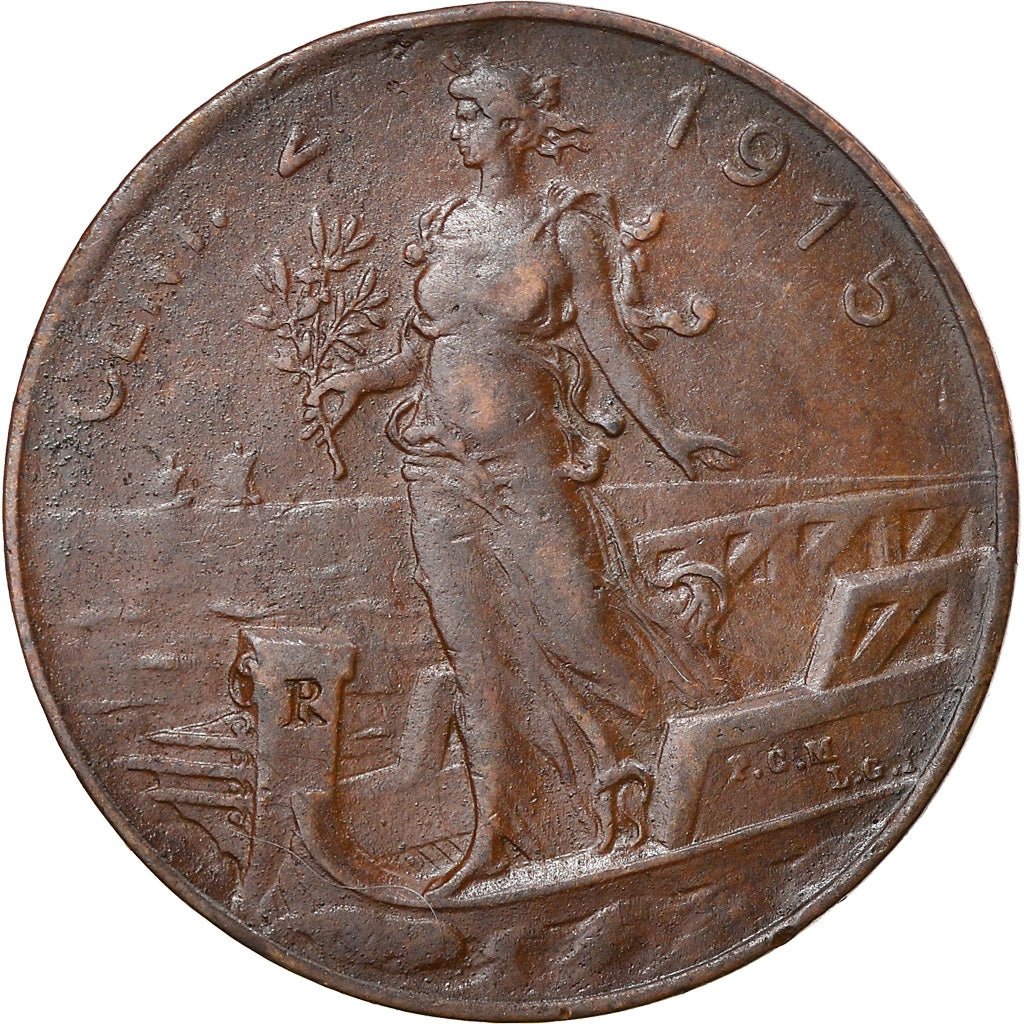 Coin, Italy, 2 Centesimi, 1915, Rome, VF(30-35), Cuivre, KM:41