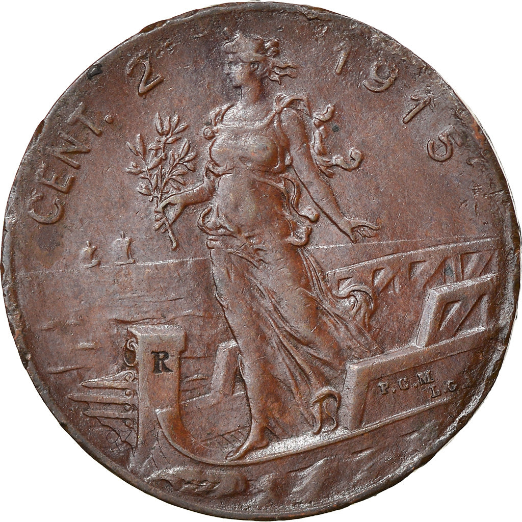 Coin, Italy, 2 Centesimi, 1915, Rome, VF(20-25), Cuivre, KM:41