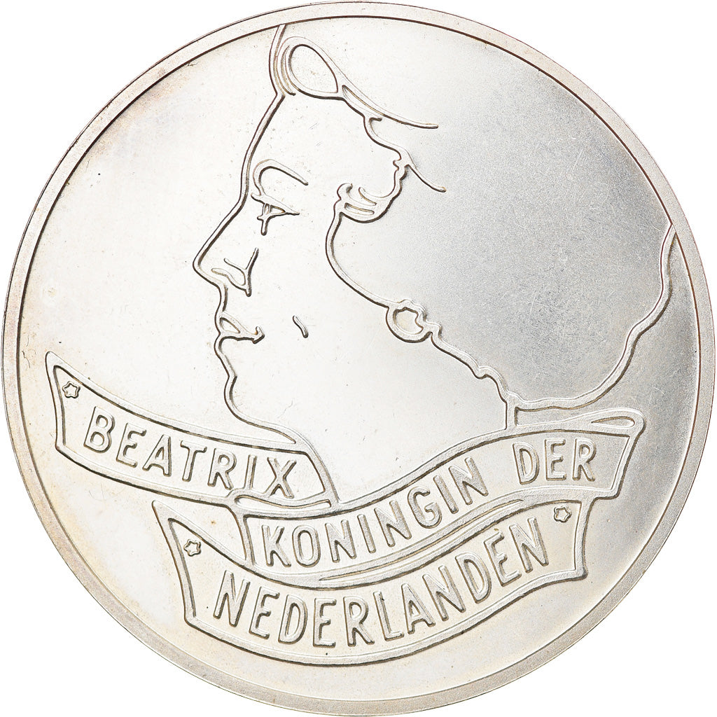 Coin, Netherlands, 50 Gulden, 1994, AU(55-58), Silver, KM:217