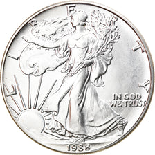Coin, United States, Dollar, 1988, U.S. Mint, American Silver Eagle, MS(65-70)