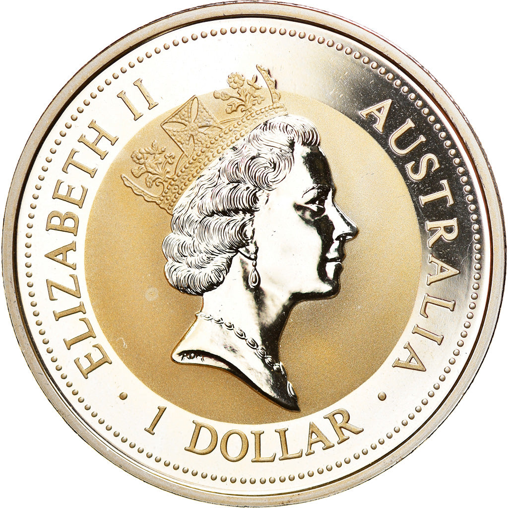 Coin, Australia, Australian Kookaburra, 1 Dollar, 1995, 1 OZ,BU, MS(65-70)