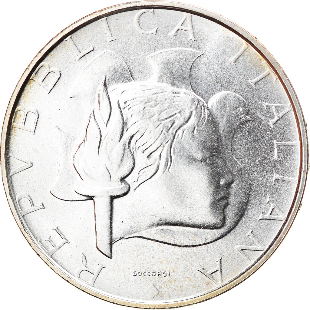 Coin, Italy, 500 Lire, 1984, Rome, Los Angeles Olympics, MS(63), Silver, KM:114