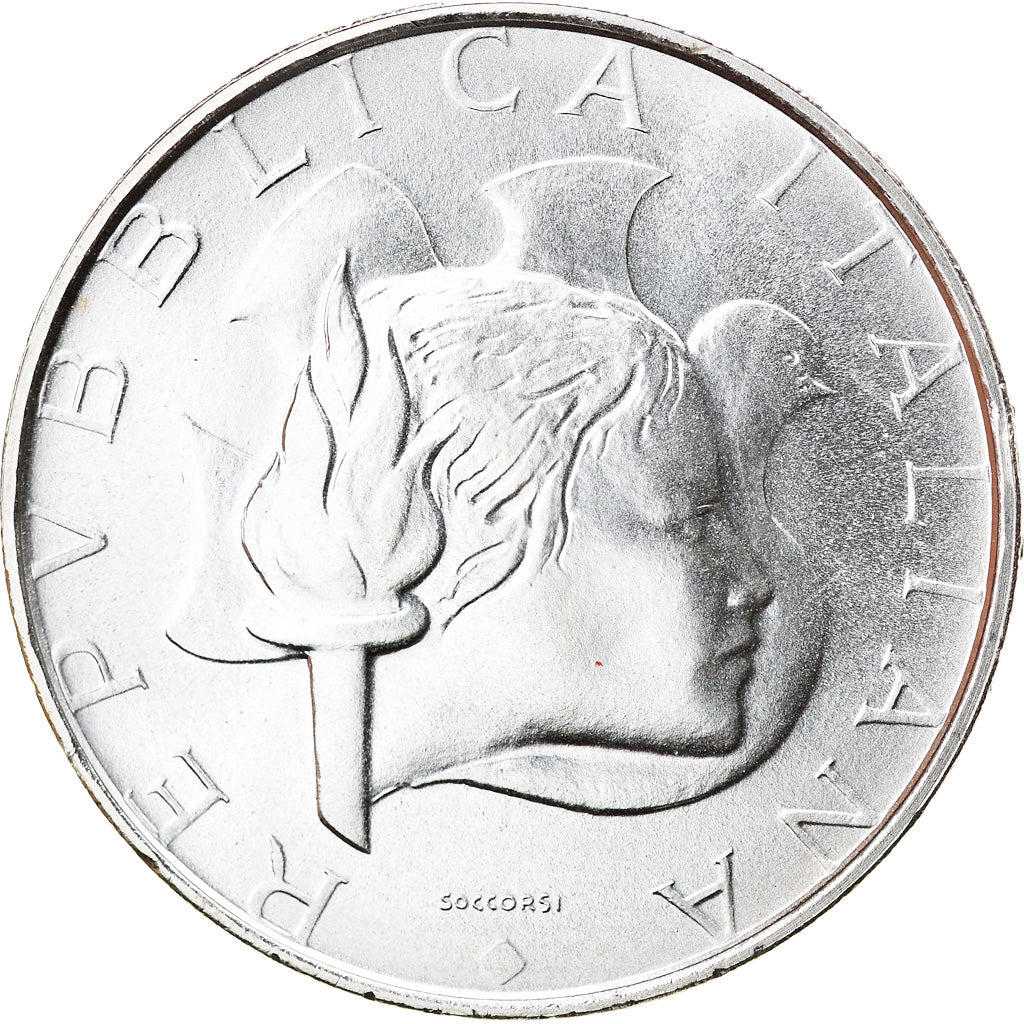 Coin, Italy, 500 Lire, 1984, Rome, Los Angeles Olympics, AU(55-58), Silver