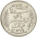 TUNISIA, 2 Francs, 1911, Paris, KM #239, EF(40-45), Silver, Lecompte #267, 9.88