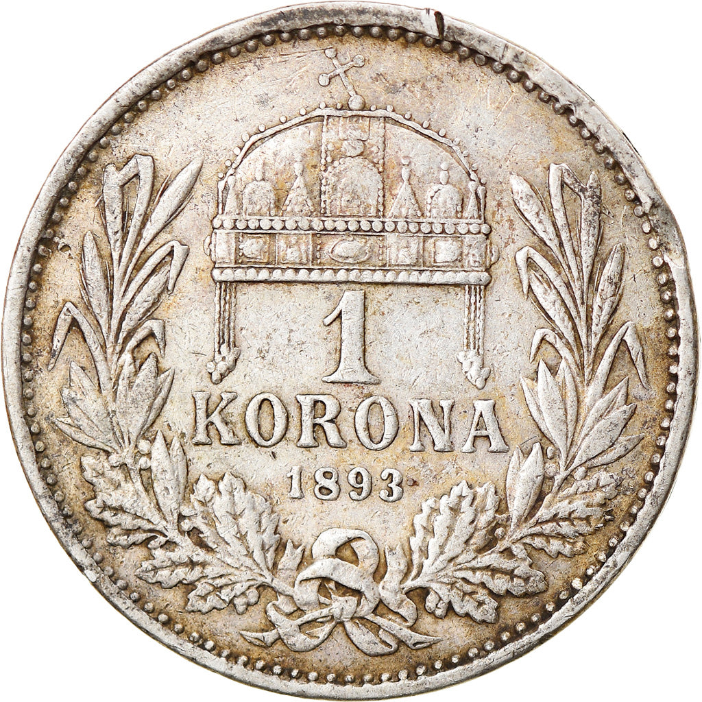 Moneta, Austria, Franz Joseph I, Corona, 1893, BB, Argento, KM:2804