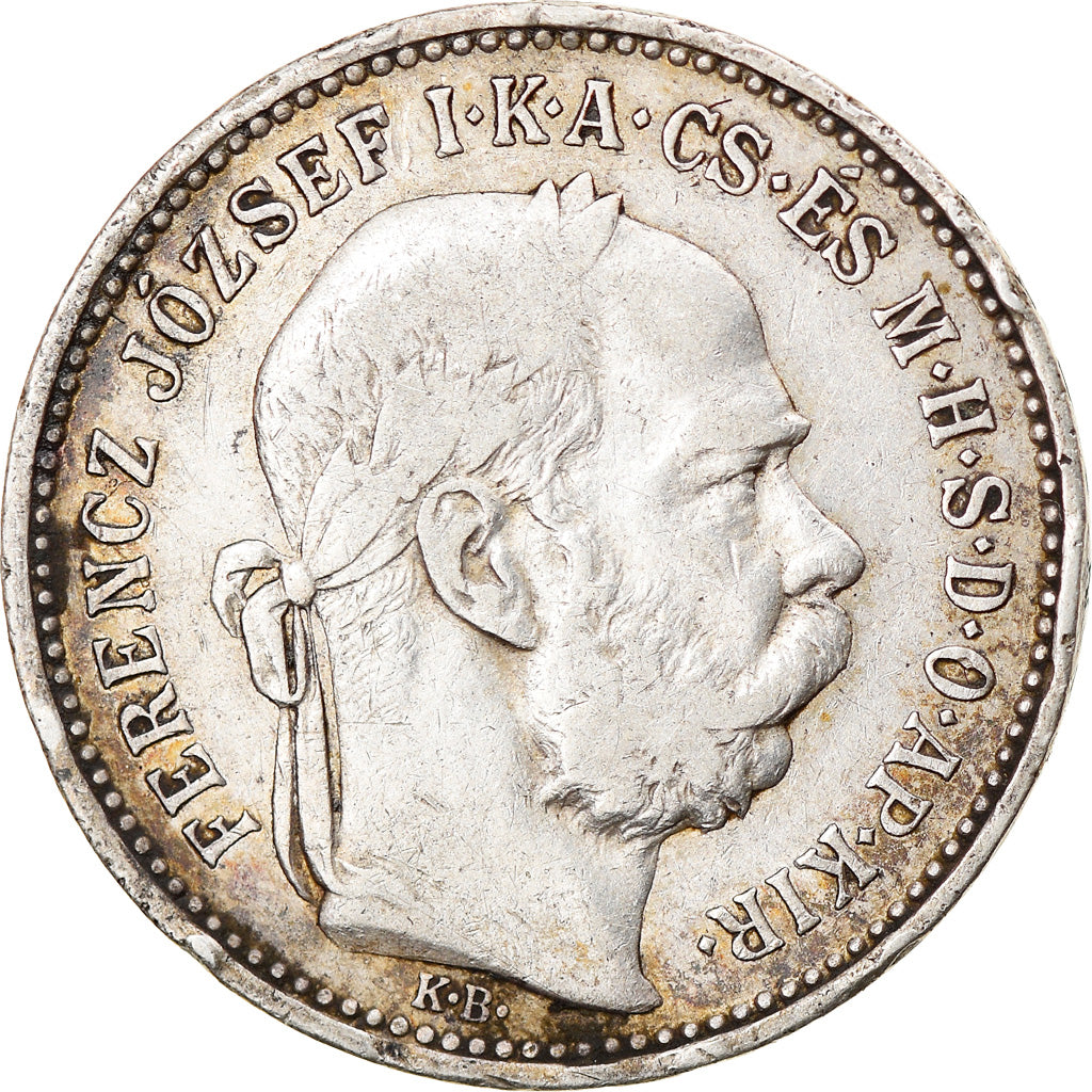 Monnaie, Autriche, Franz Joseph I, Corona, 1893, TB+, Argent, KM:2804