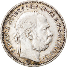 Monnaie, Autriche, Franz Joseph I, Corona, 1893, TB+, Argent, KM:2804