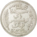 Munten, Tunisië, Muhammad al-Nasir Bey, 2 Francs, 1912, Paris, ZF+, Zilver