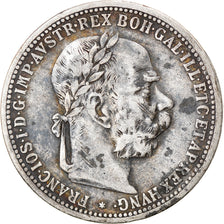 Moeda, Áustria, Franz Joseph I, Corona, 1895, EF(40-45), Prata, KM:2804