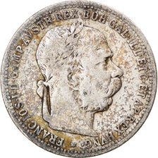 Munten, Oostenrijk, Franz Joseph I, Corona, 1896, FR+, Zilver, KM:2804