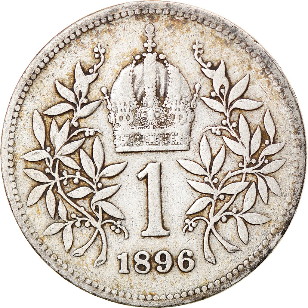 Moneta, Austria, Franz Joseph I, Corona, 1896, MB+, Argento, KM:2804