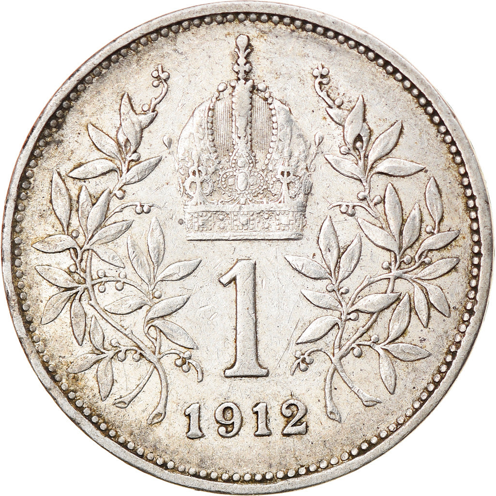 Coin, Austria, Franz Joseph I, Corona, 1912, EF(40-45), Silver, KM:2820