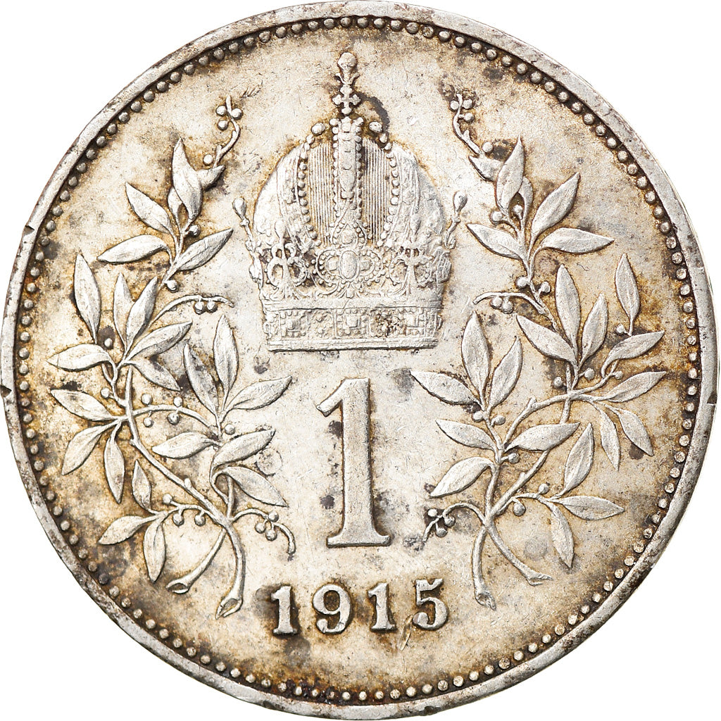 Coin, Austria, Franz Joseph I, Corona, 1915, AU(50-53), Silver, KM:2820