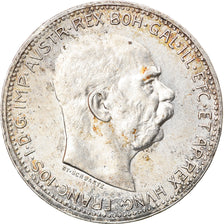 Coin, Austria, Franz Joseph I, Corona, 1915, AU(50-53), Silver, KM:2820