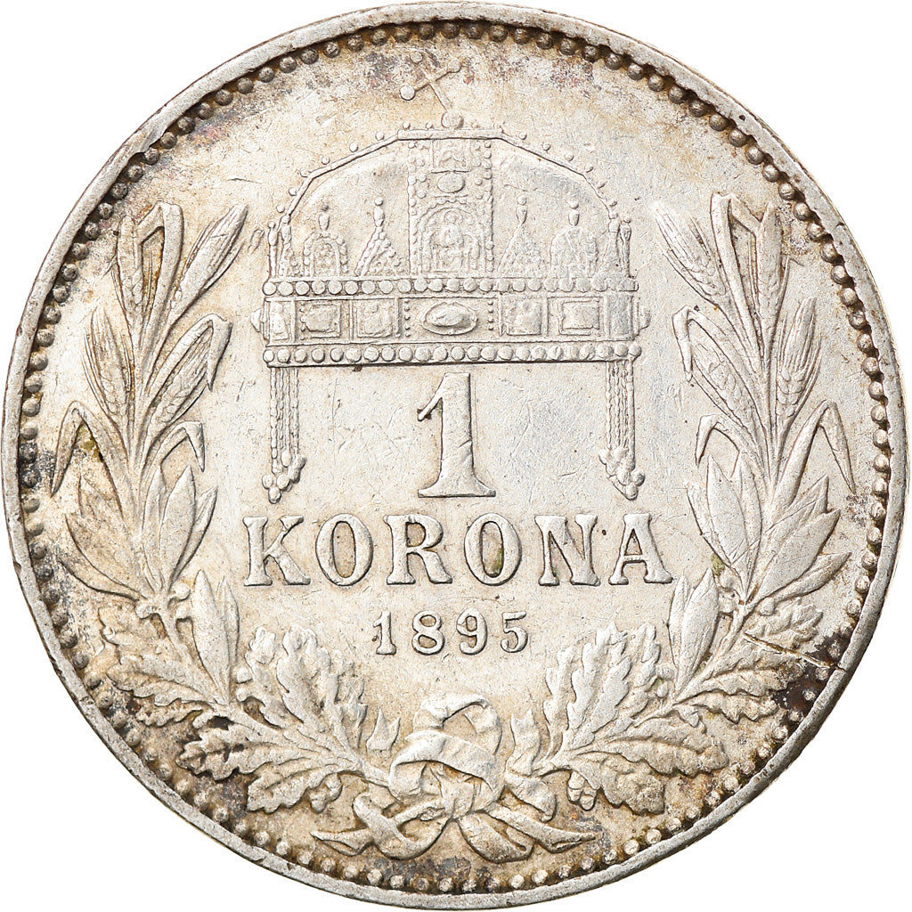 Moneta, Węgry, Franz Joseph I, Korona, 1895, Kormoczbanya, AU(50-53), Srebro