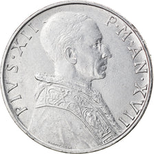 Coin, VATICAN CITY, Pius XII, 50 Lire, 1955, EF(40-45), Stainless Steel, KM:54.1
