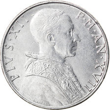 Moneda, CIUDAD DEL VATICANO, Pius XII, 50 Lire, 1955, BC+, Acero inoxidable