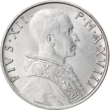 Monnaie, Cité du Vatican, Pius XII, 50 Lire, 1956, TTB+, Stainless Steel